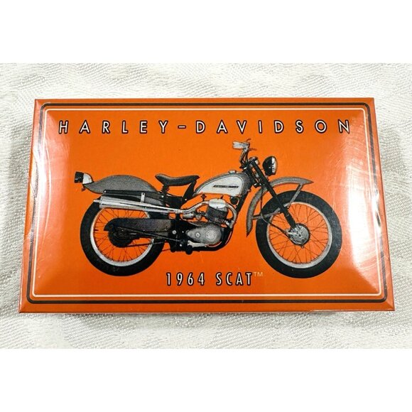 Harley Davidson Other - NEW! Harley Davidson Tin Box Yankee Candle Matches 1964 Scat Discontinued 3.5x2”